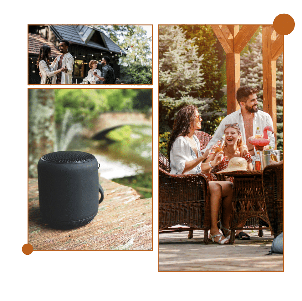 Smart backyard ideas include outdoor speakers and entertainment zones for patio gatherings