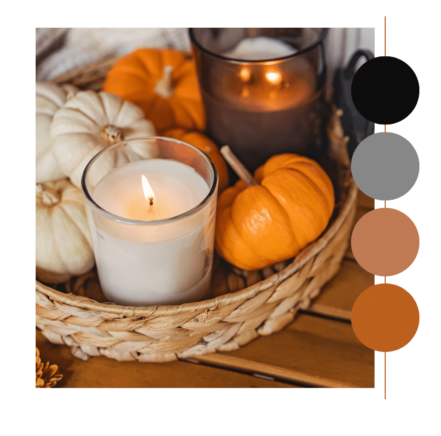 Fall deck maintenance with seasonal decor including pumpkins and candles for a welcoming vibe